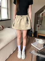 2026 Women's GS Logo Drawstring Mini Skirt (FF807)