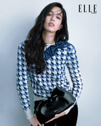 2026 Women's GS Butterfly Knot Peacock Pattern Plaid Sweater (DD144)