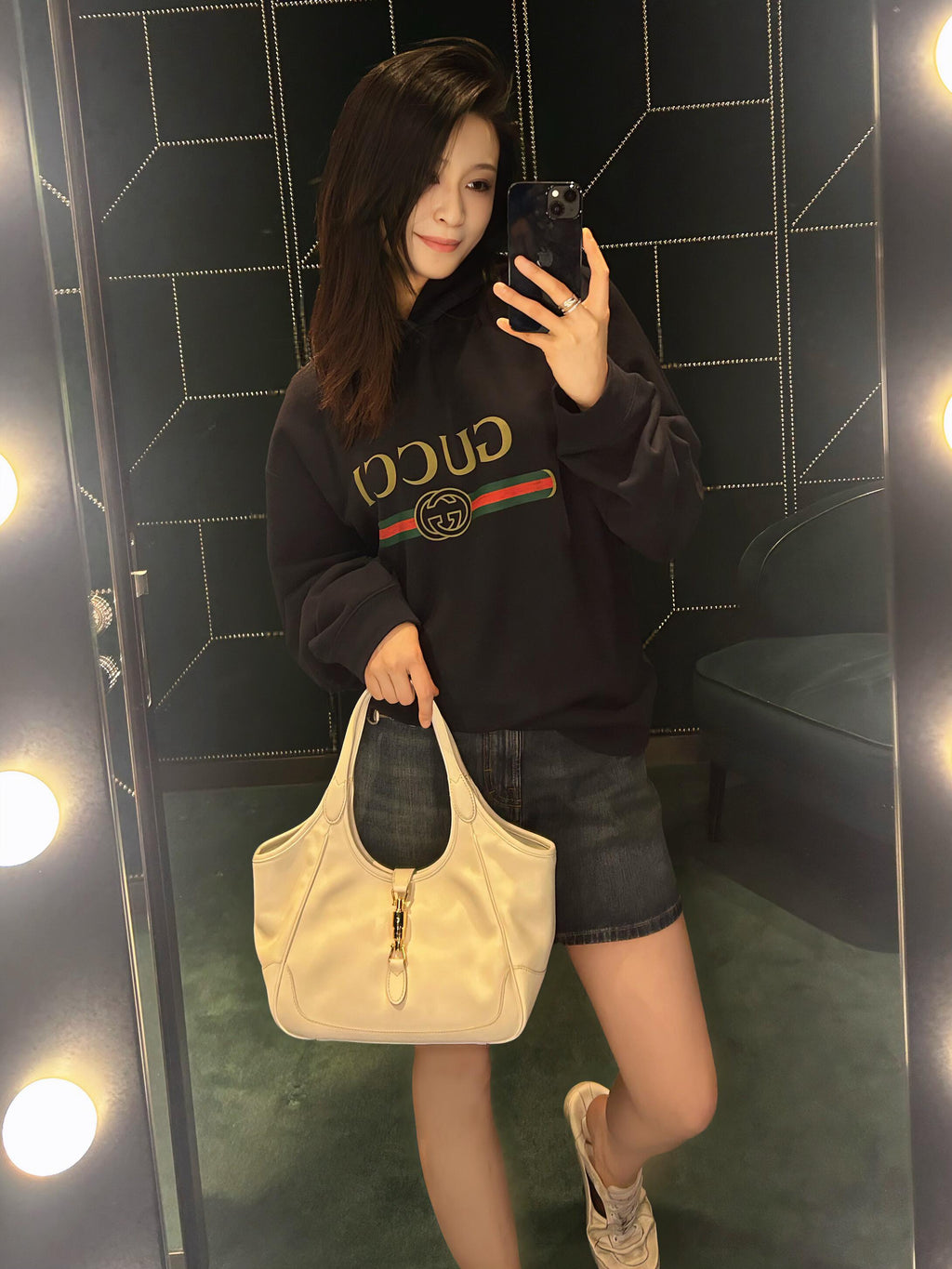 2026 Women's GS Printed Hooded Sweatshirt (DD177)