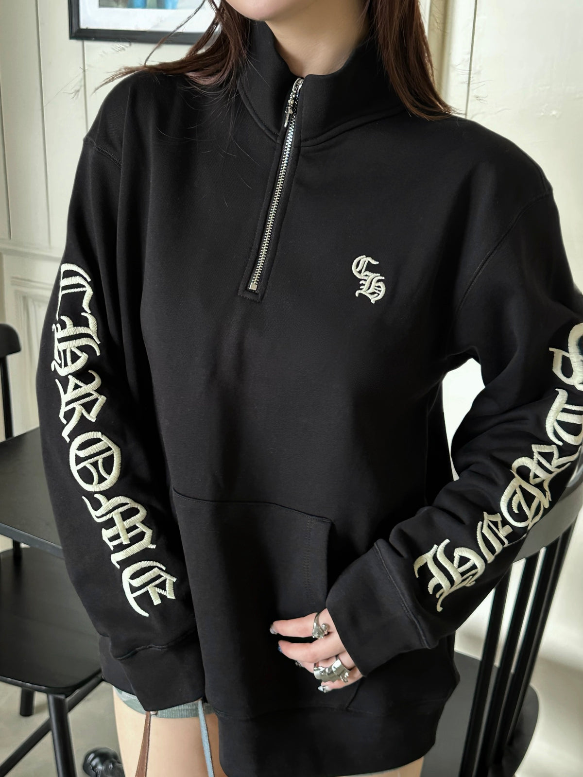 2026 Women's GS Embroidered Half-Zip Long-Sleeve (DD136)