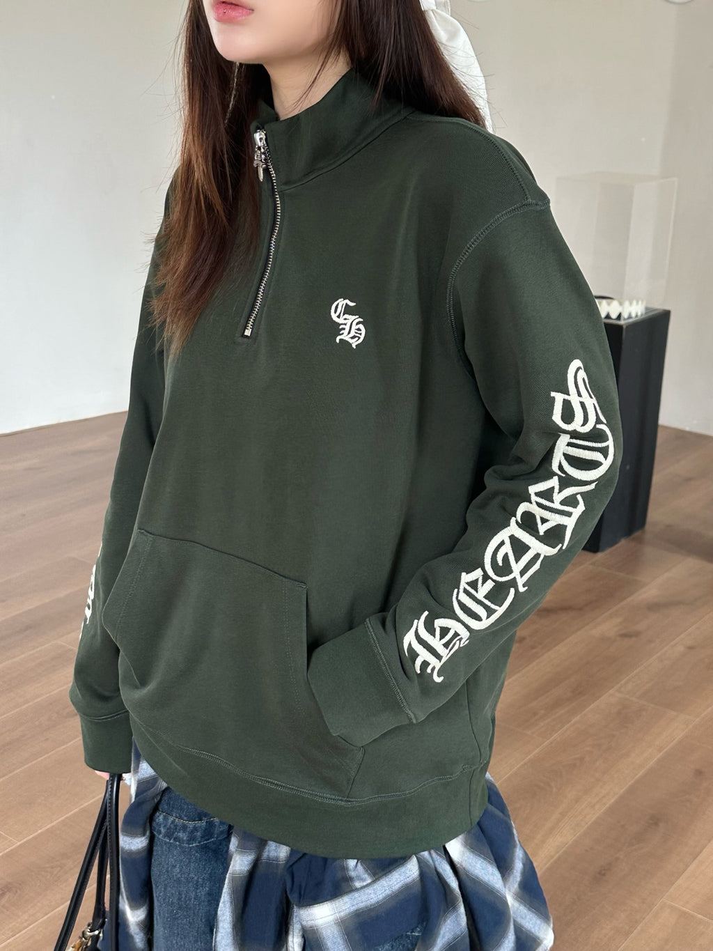 2026 Women's GS Embroidered Half-Zip Long-Sleeve (DD136)