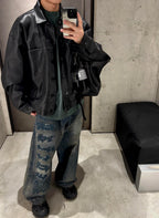2026 New Model GS Embroidered Leather Jacket (AA660-C40)