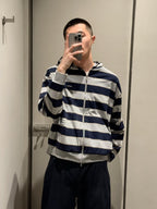 2026 New Model GS Logo Striped Hooded Coat (AA672-B75)