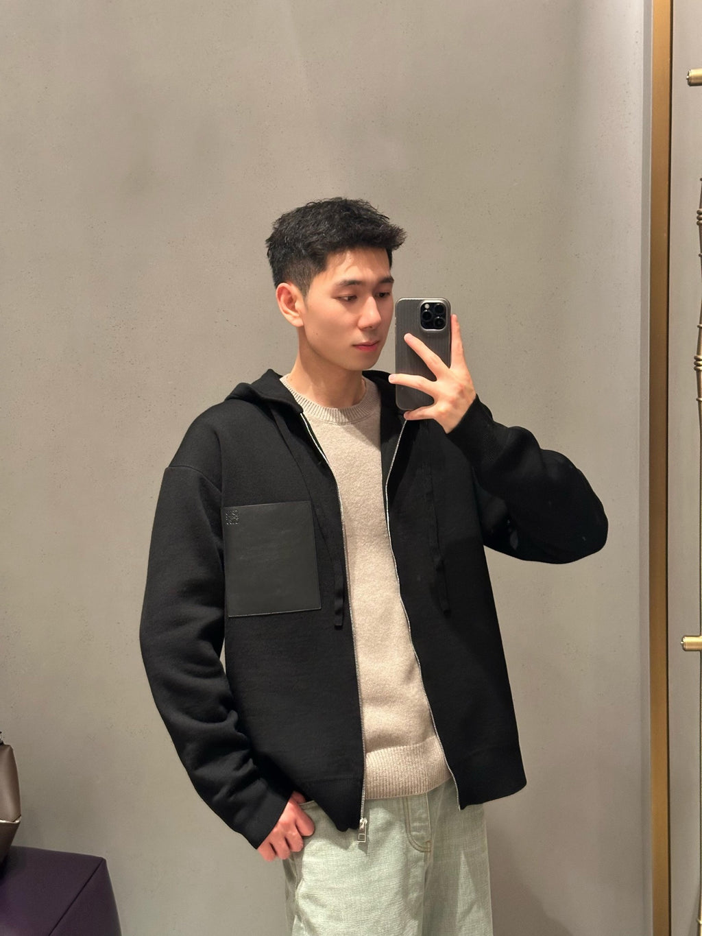 2026 New Style GS Leather Zipper Pullover Coat (AA646-B75)