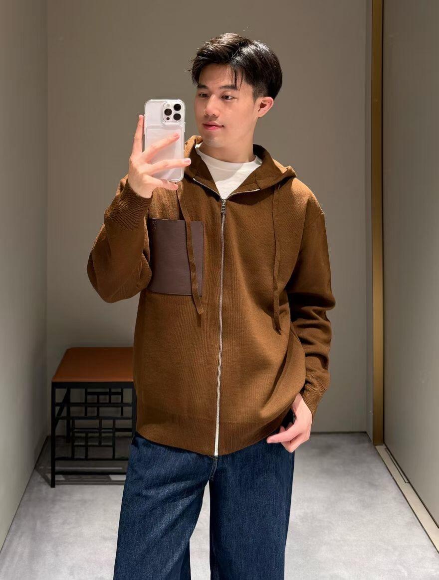 2026 New Style GS Leather Zipper Pullover Coat (AA646-B75)