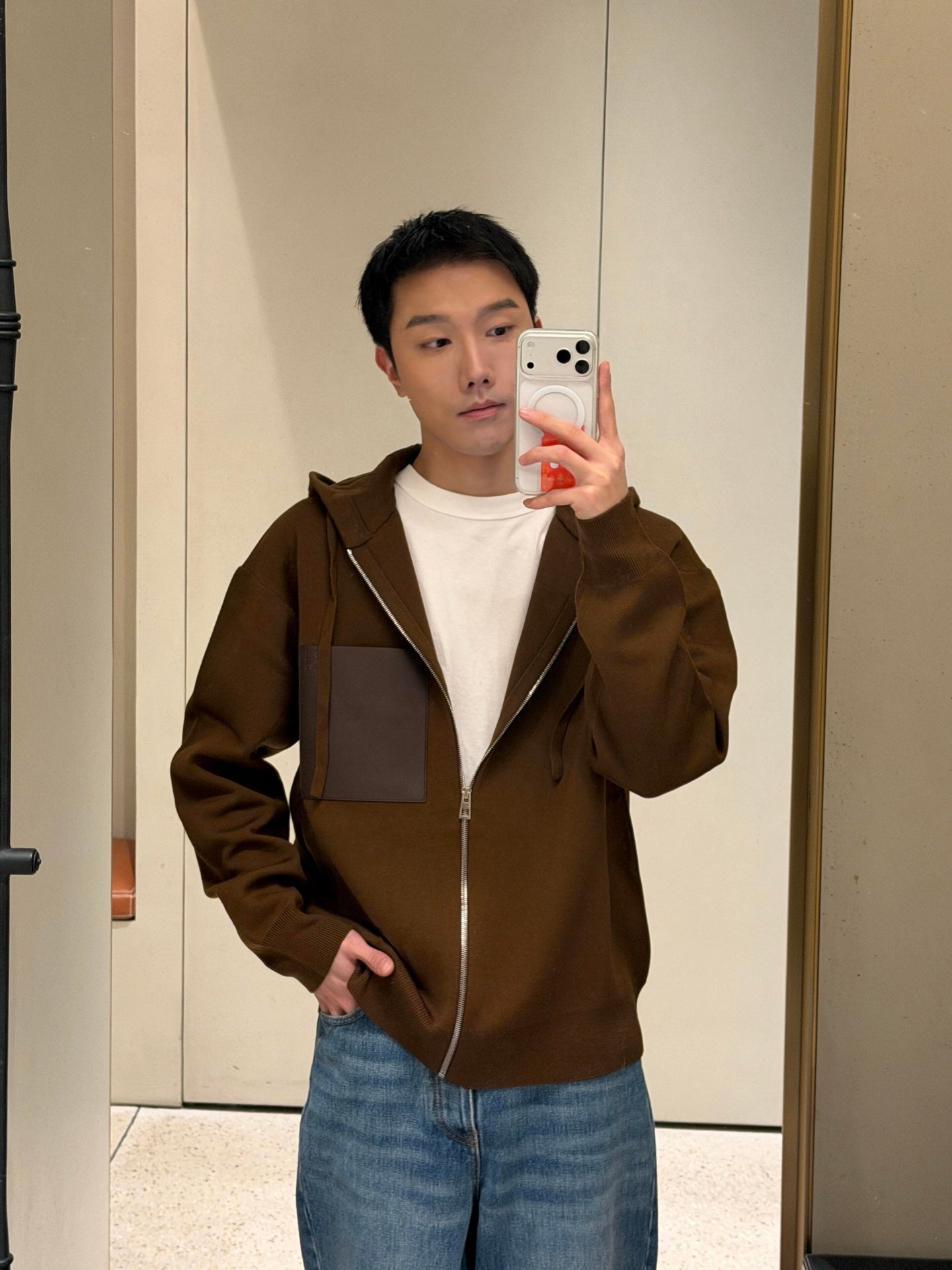 2026 New Style GS Leather Zipper Pullover Coat (AA646-B75)