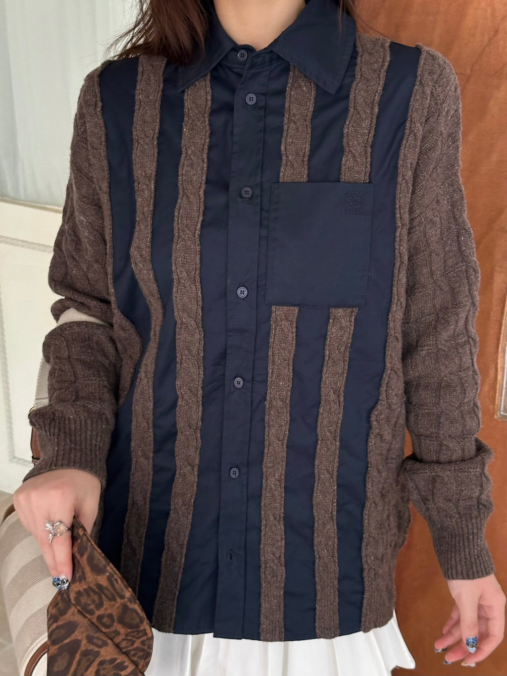 2026 Women's GS Embroidered Wool Blend Shirt (DD115)