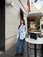 2026 Women's GS Double C Embroidered Striped Shirt (FF804)