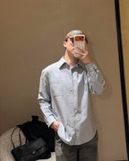 2026 New Model GS Double-C Embroidered Stripes Shirt (CC7008-B55)