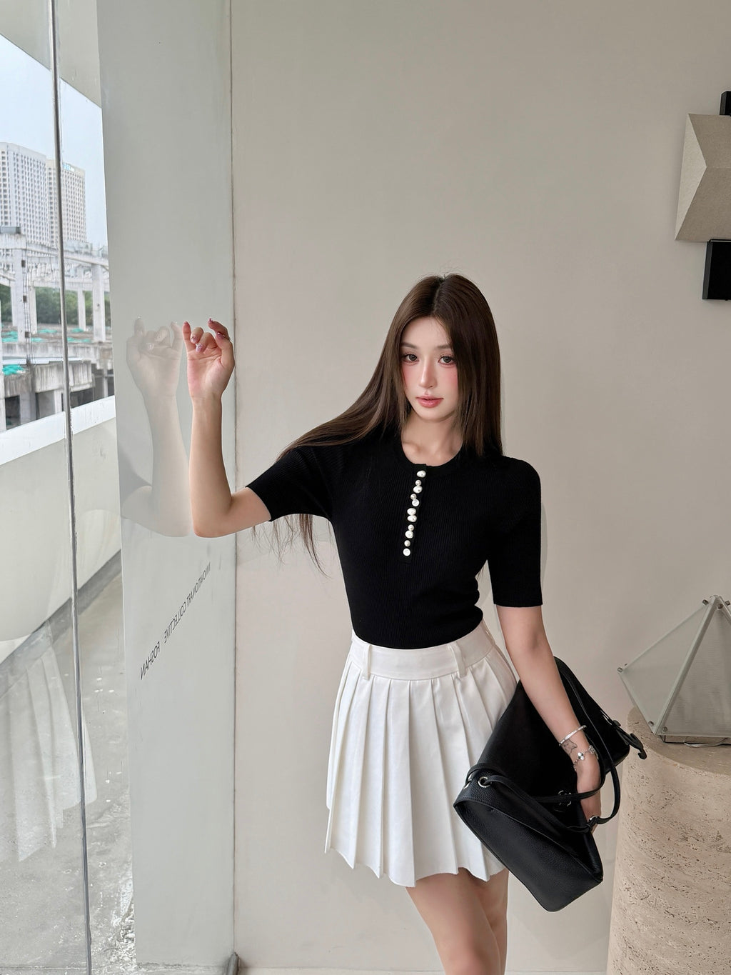 2026 Women's GS Logo Pearl Sweater (FF812)