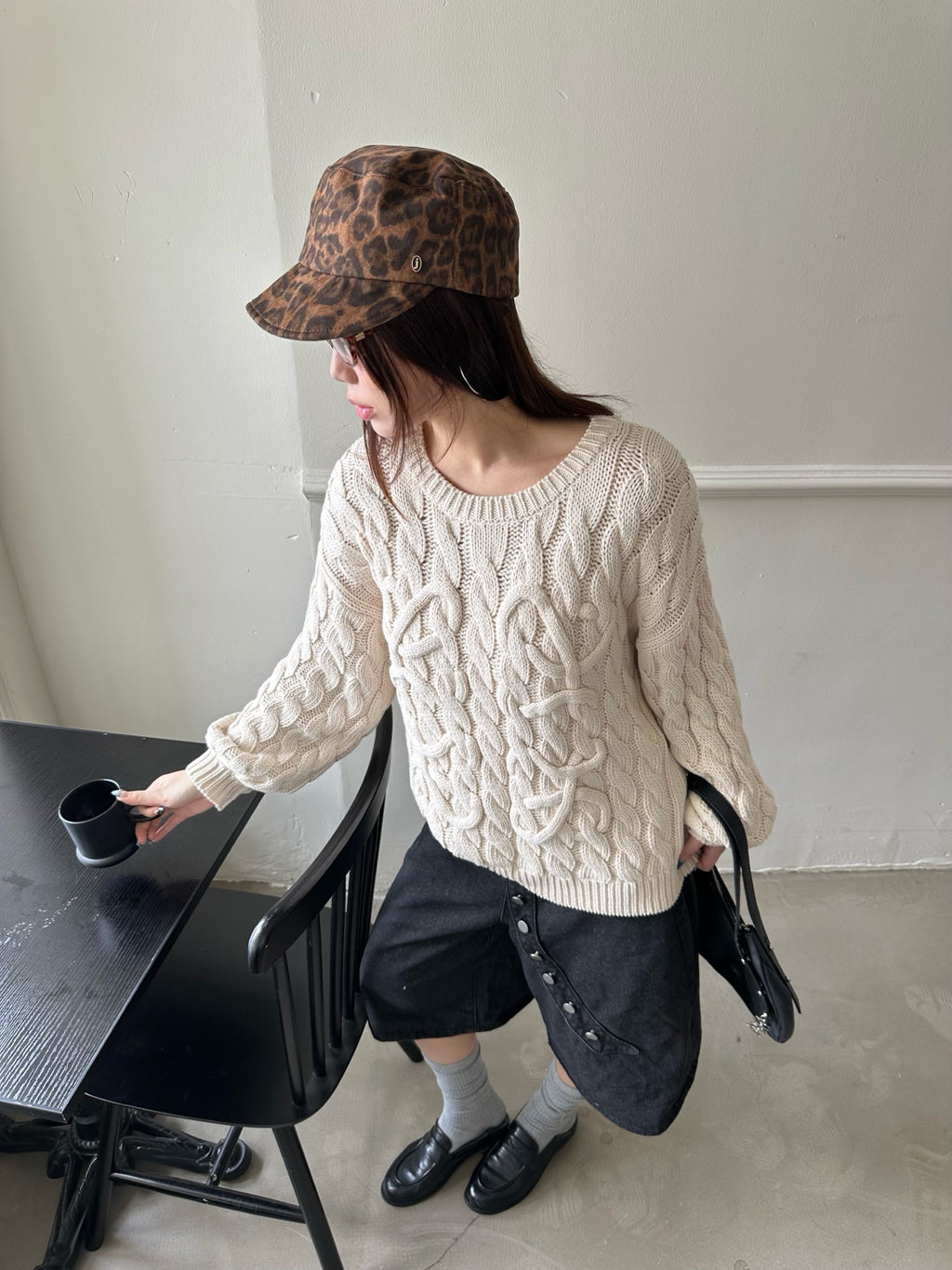2026 Women's GS Plaid Knitted Sweater (DD135)