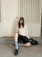 2026 Women's GS Plaid Knitted Sweater (DD135)