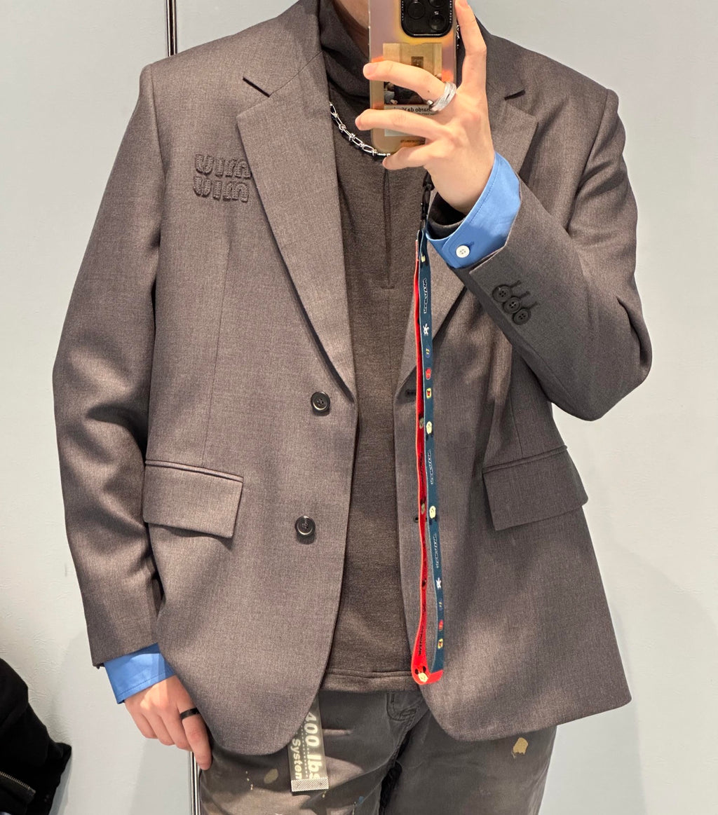 2026 New Model GS Logo Single Button Wool Suit (BB892-D40)