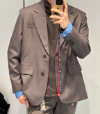 2026 New Model GS Logo Single Button Wool Suit (BB892-D40)