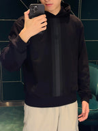 2026 New Model GS Logo Striped Hooded Sweatshirt (AA1002-B00)