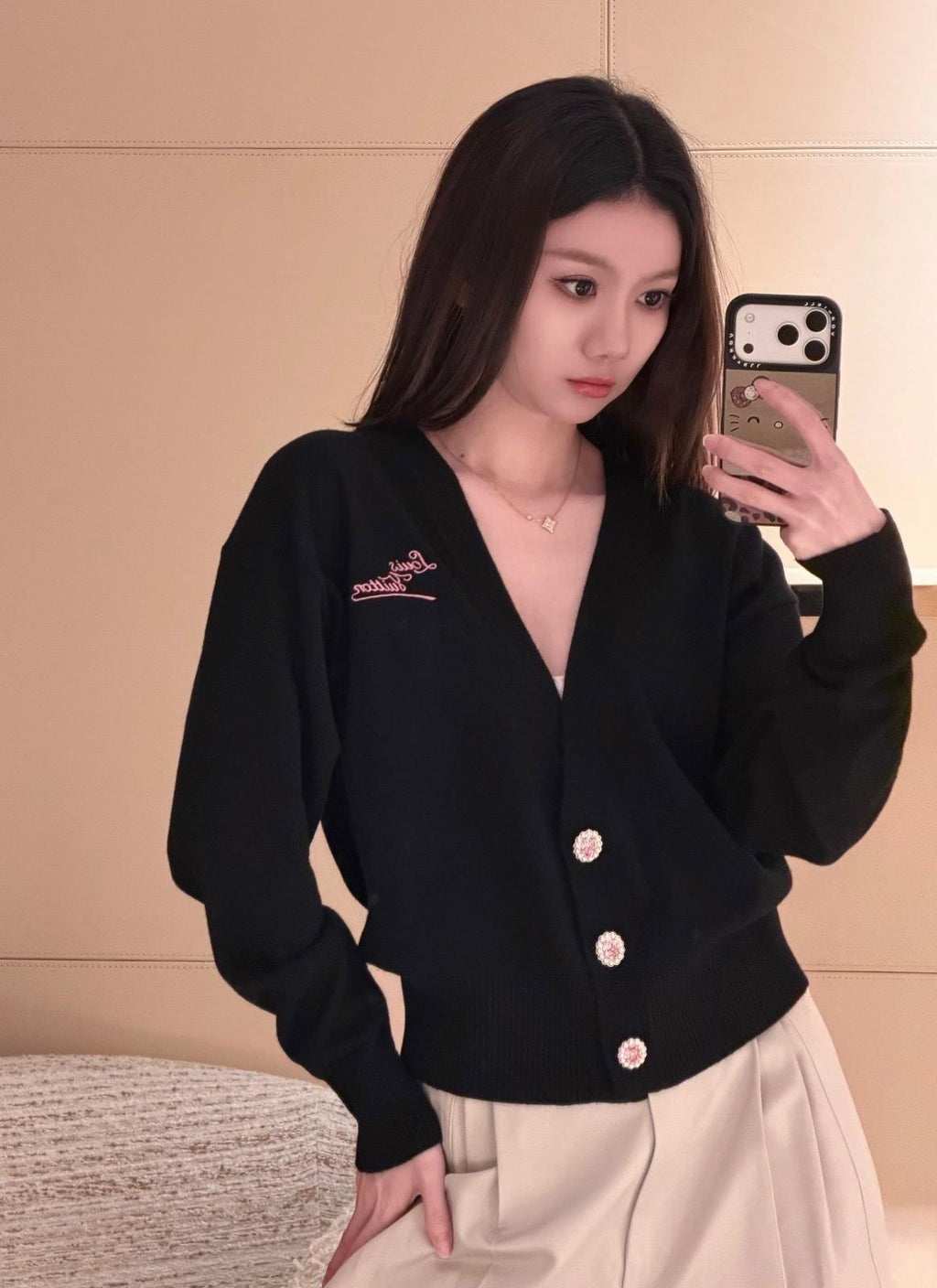 2026 Women's GS Embroidered Gemstone Cardigan Sweater (DD156)