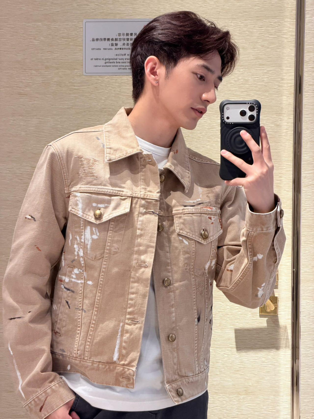 2026 New Model GS Blot Marked Denim Jacket (AA645-C35)