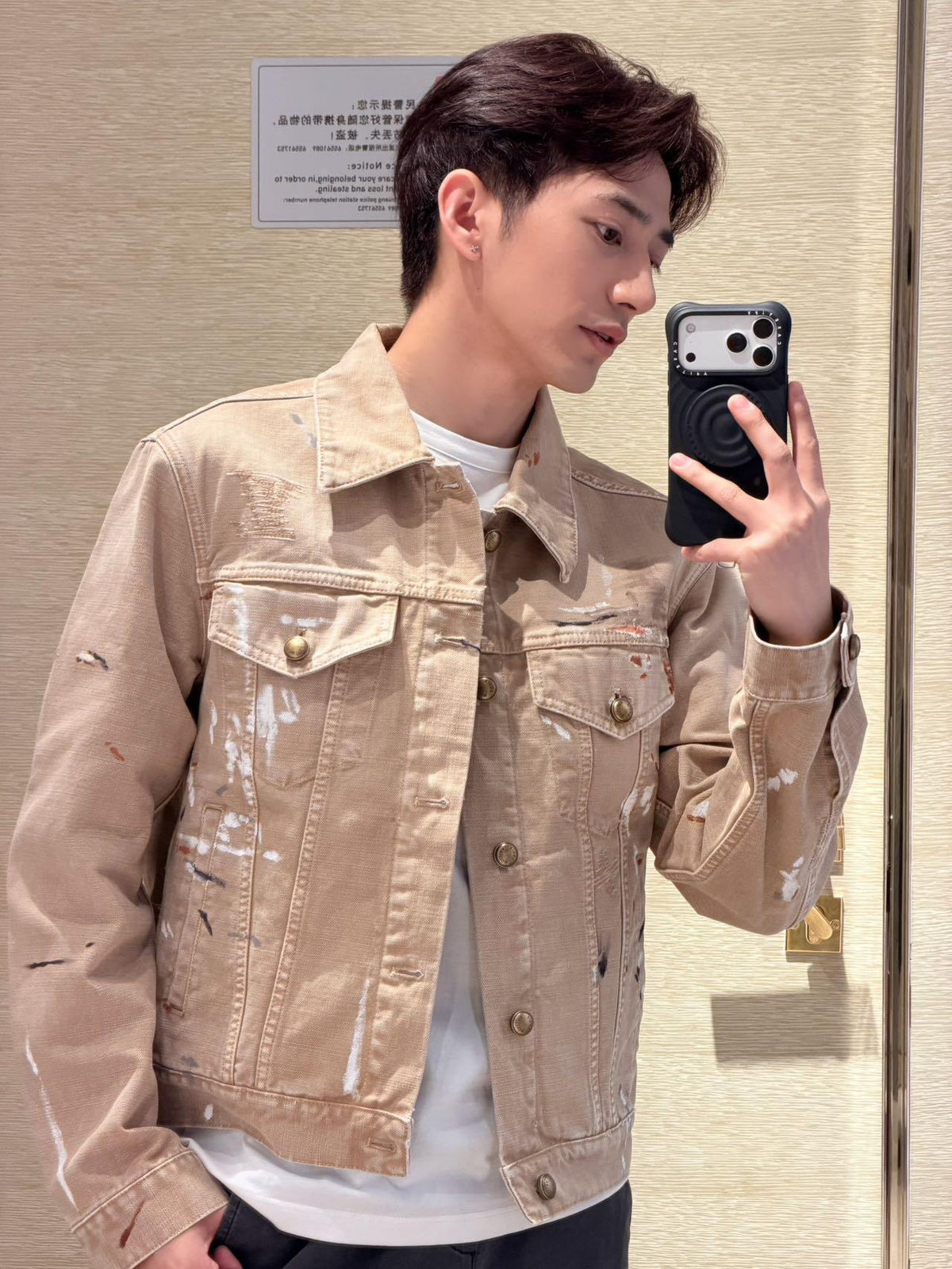 2026 New Model GS Blot Marked Denim Jacket (AA645-C35)