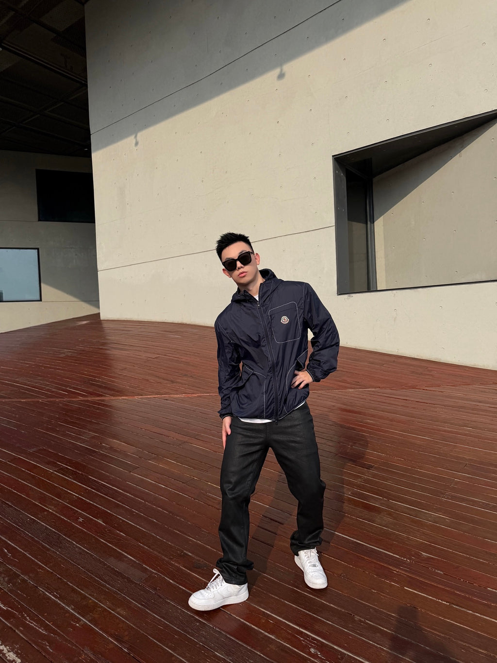 2026 New Model GS Logo Color-Contrasting Stitch Jacket (AA669-B90)
