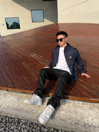 2026 New Model GS Logo Color-Contrasting Stitch Jacket (AA669-B90)