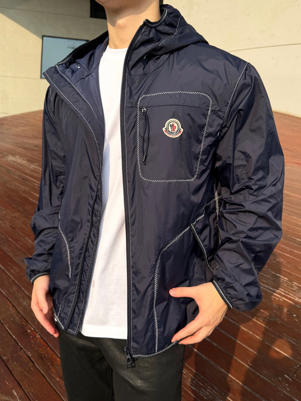 2026 New Model GS Logo Color-Contrasting Stitch Jacket (AA669-B90)