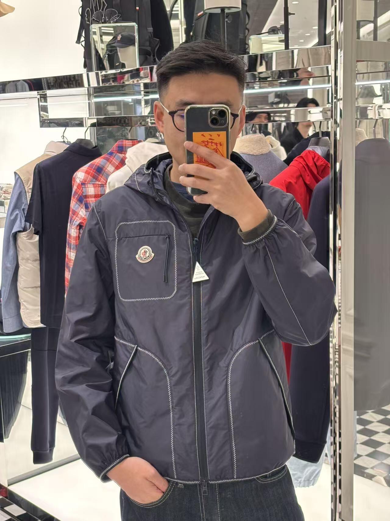 2026 New Model GS Logo Color-Contrasting Stitch Jacket (AA669-B90)