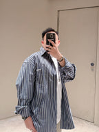 2026 new model GS logo double-striped shirt (CC7014-B75)