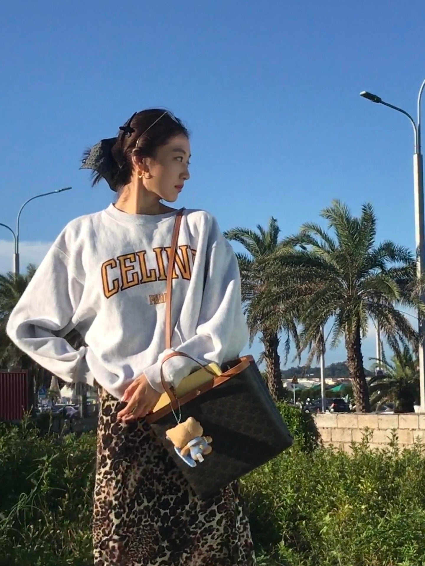 2026 Women's GS Printed Logo Sweatshirt (EE449 Grey)