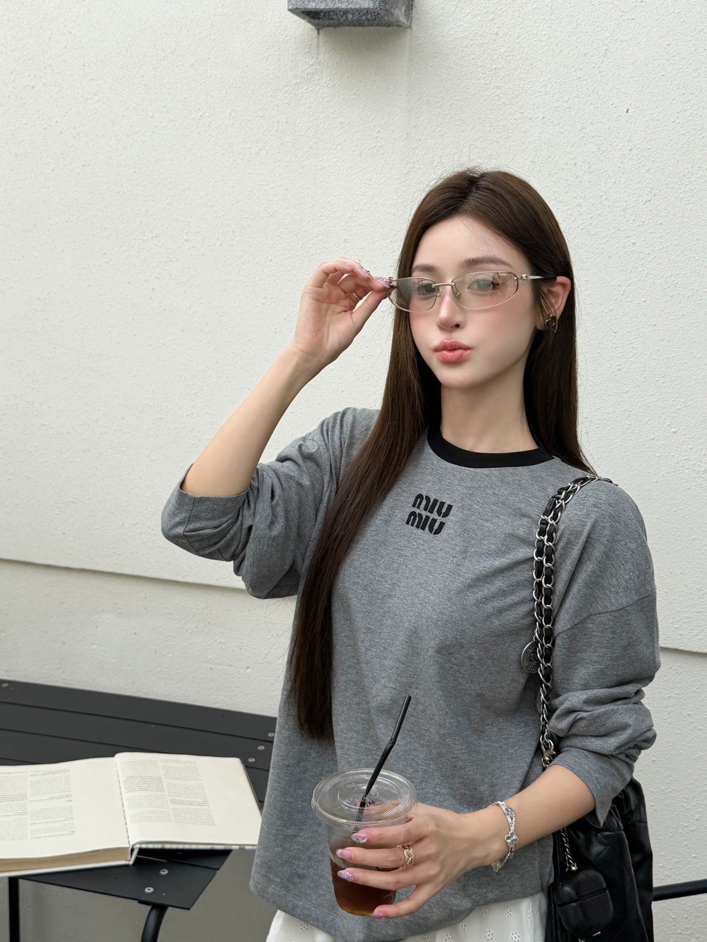 2026 Women's GS Patch Embroidered Logo Long-Sleeved (FF817)