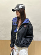 2026 Women's GS Label Full Print Jacquard Coat (DD154)
