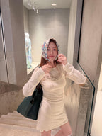2026 Women's GS Layered Long-Sleeved Dress (FF814)