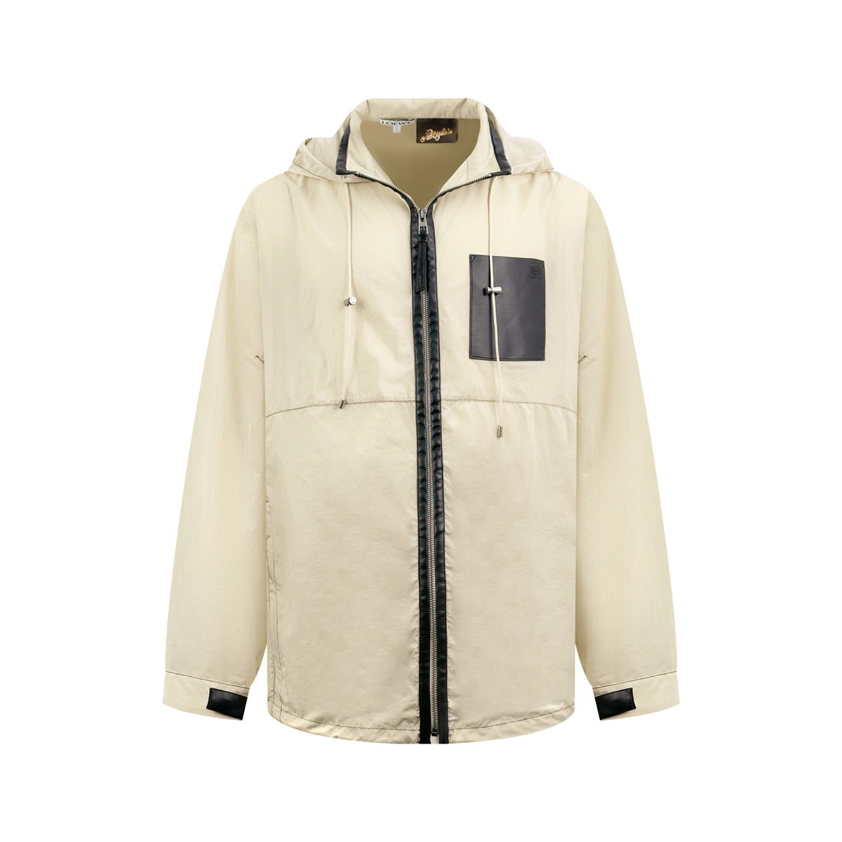 2026 New Style GS Leather Patched Hooded Coat