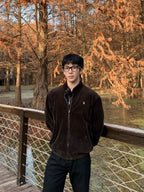 2026 New GS Embroidered Corduroy Jacket (25271-B90)