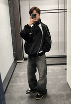 2026 New Model GS Embroidered Logo Zip-Up Jacket (BB875-B70)