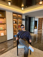 2026 New GS Gradient Full Printed Jacquard Sweater (AA636-B40)