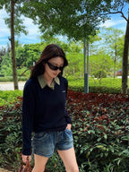 2026 New GS Logo Layered Decorative Sweater (AA1004-B35)