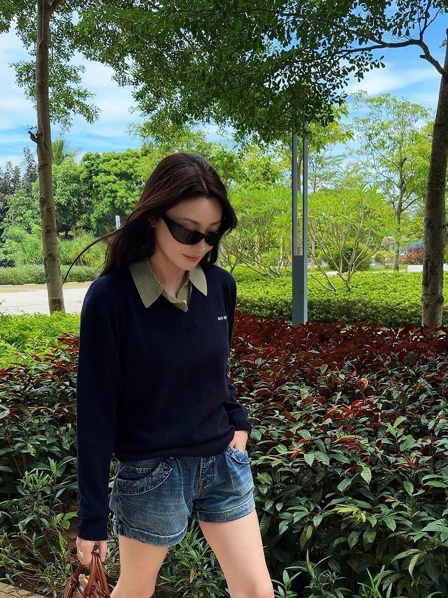 2026 New GS Logo Layered Decorative Sweater (AA1004-B35)