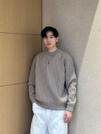 2026 New GS-printed Jacquard sweater (25360-B40)
