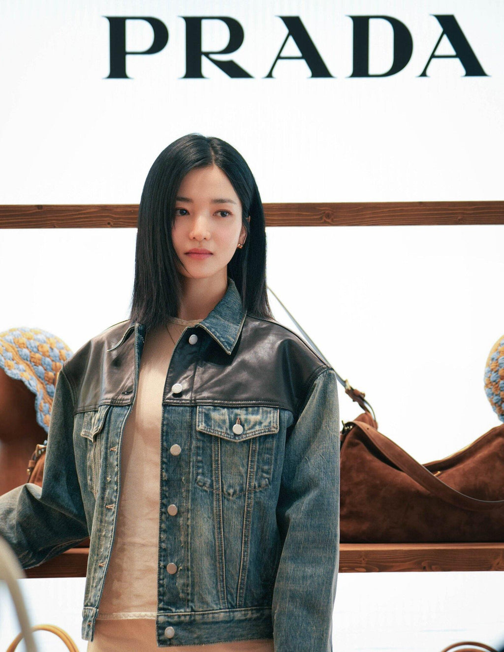 2026 New Model GS Leather Denim Jacket (25278-C65)