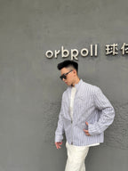 2026 new model GS logo printed striped coat (BB4009-C00)