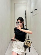 2026 Women's GS Embroidered Short-Sleeved Sweater (DD149)