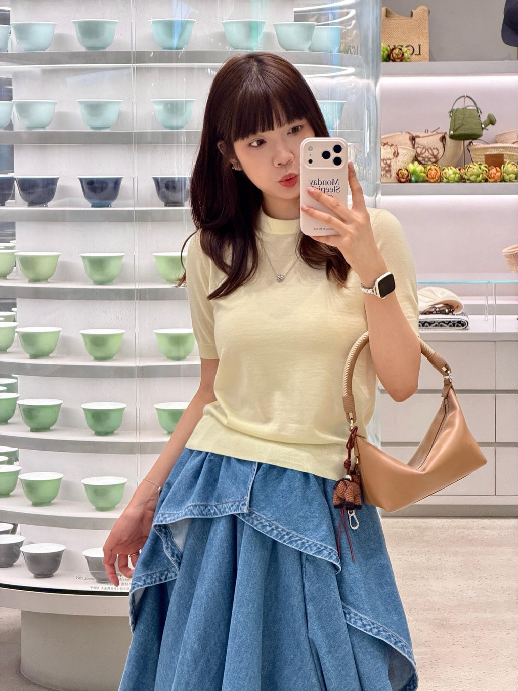 2026 Women's GS Embroidered Short-Sleeved Sweater (DD149)