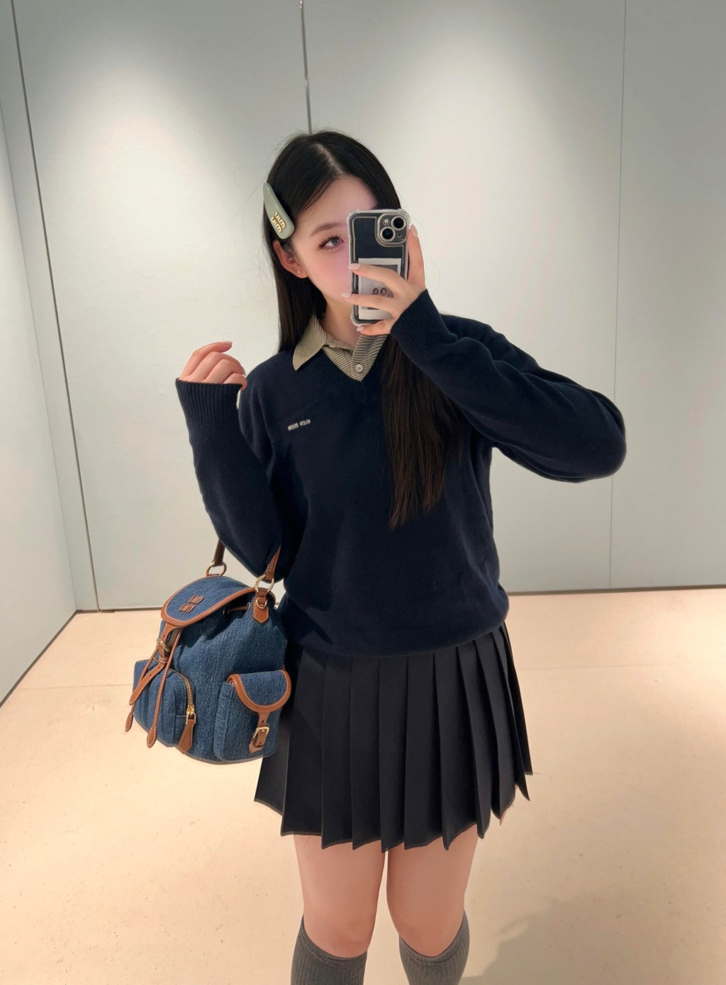 2026 Women's GS Logo Layered Decorative Sweater (DD185)