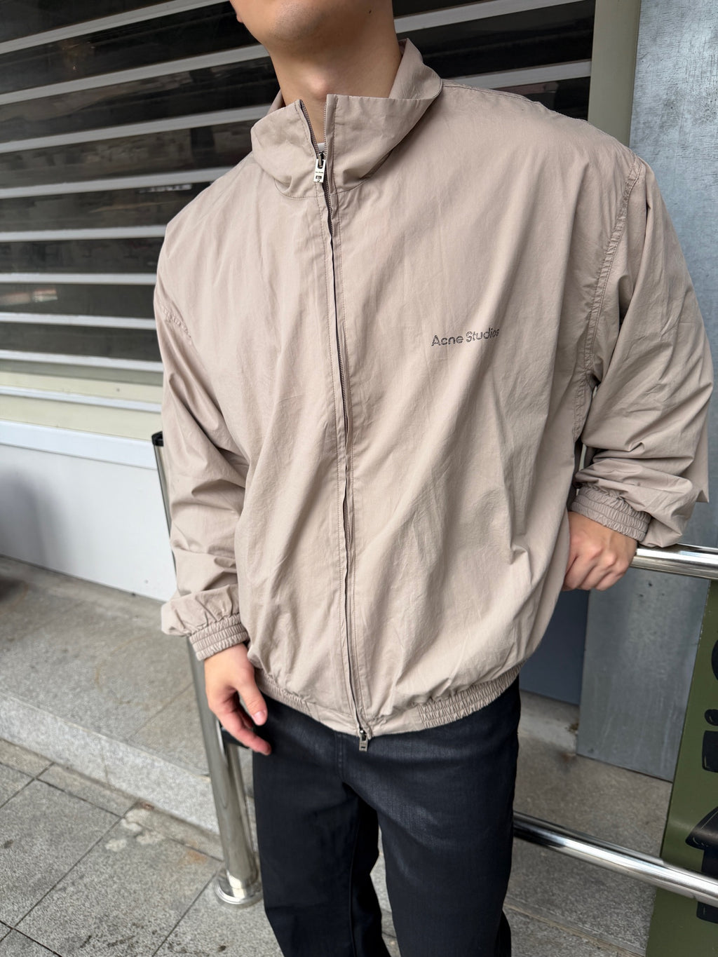 2026 New Model GS Color-Matched Logo Zip-Up Jacket (25254-B75)