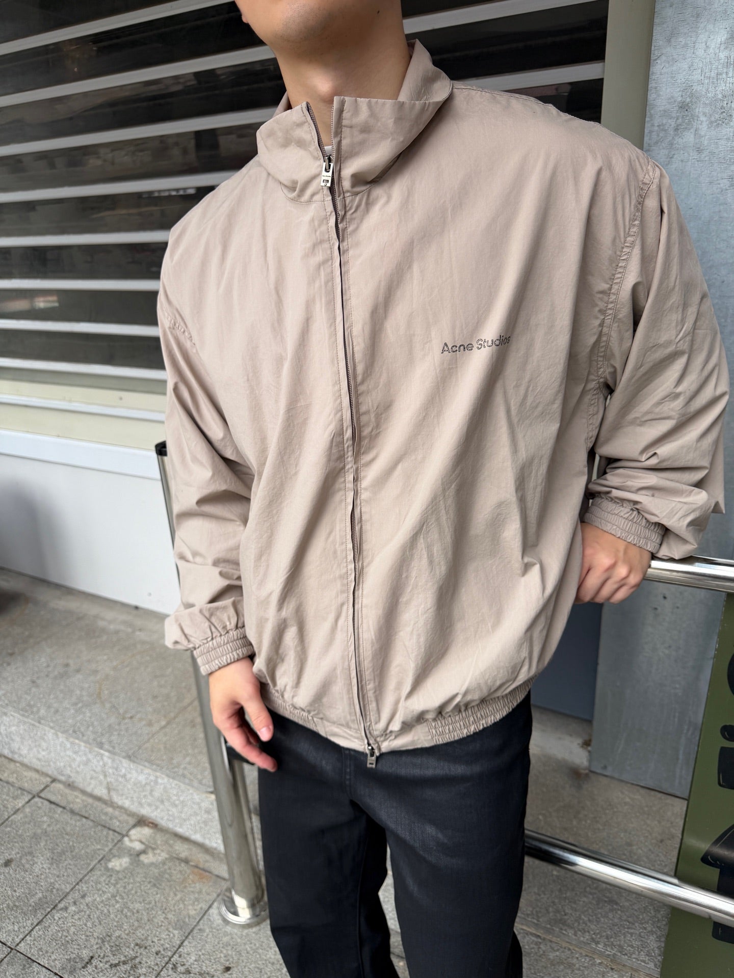 2026 New Model GS Color-Matched Logo Zip-Up Jacket (25254-B75)