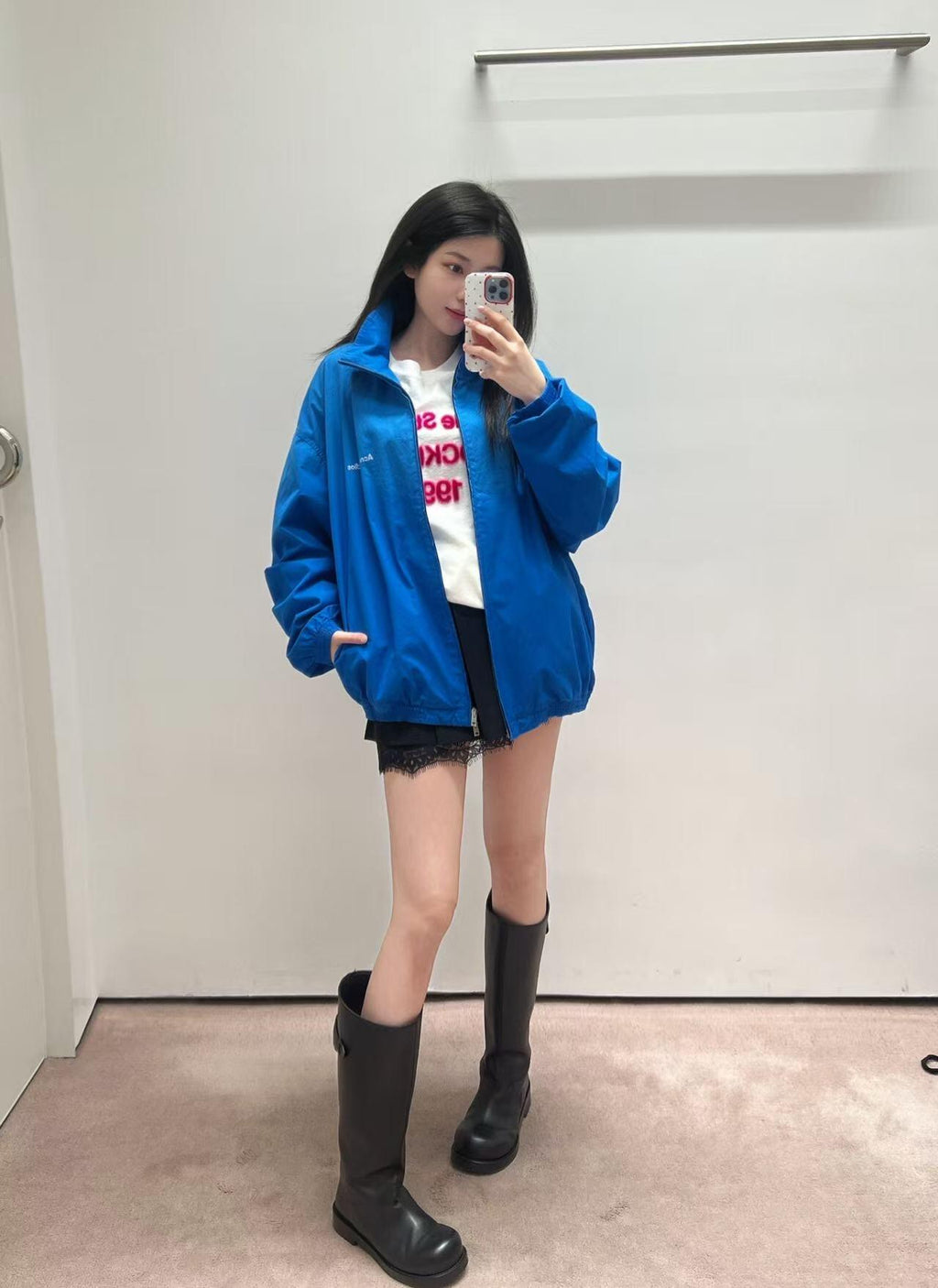 2026 New Model GS Color-Matched Logo Zip-Up Jacket (25254-B75)
