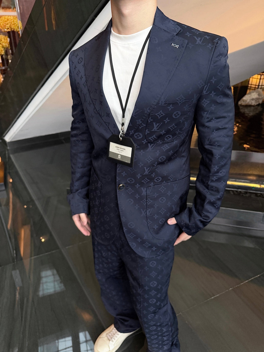 2026 new model GS logo jacquard suit pants (BB910-B85)