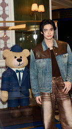 2026 New Model GS Leather Denim Jacket (25278-C65)