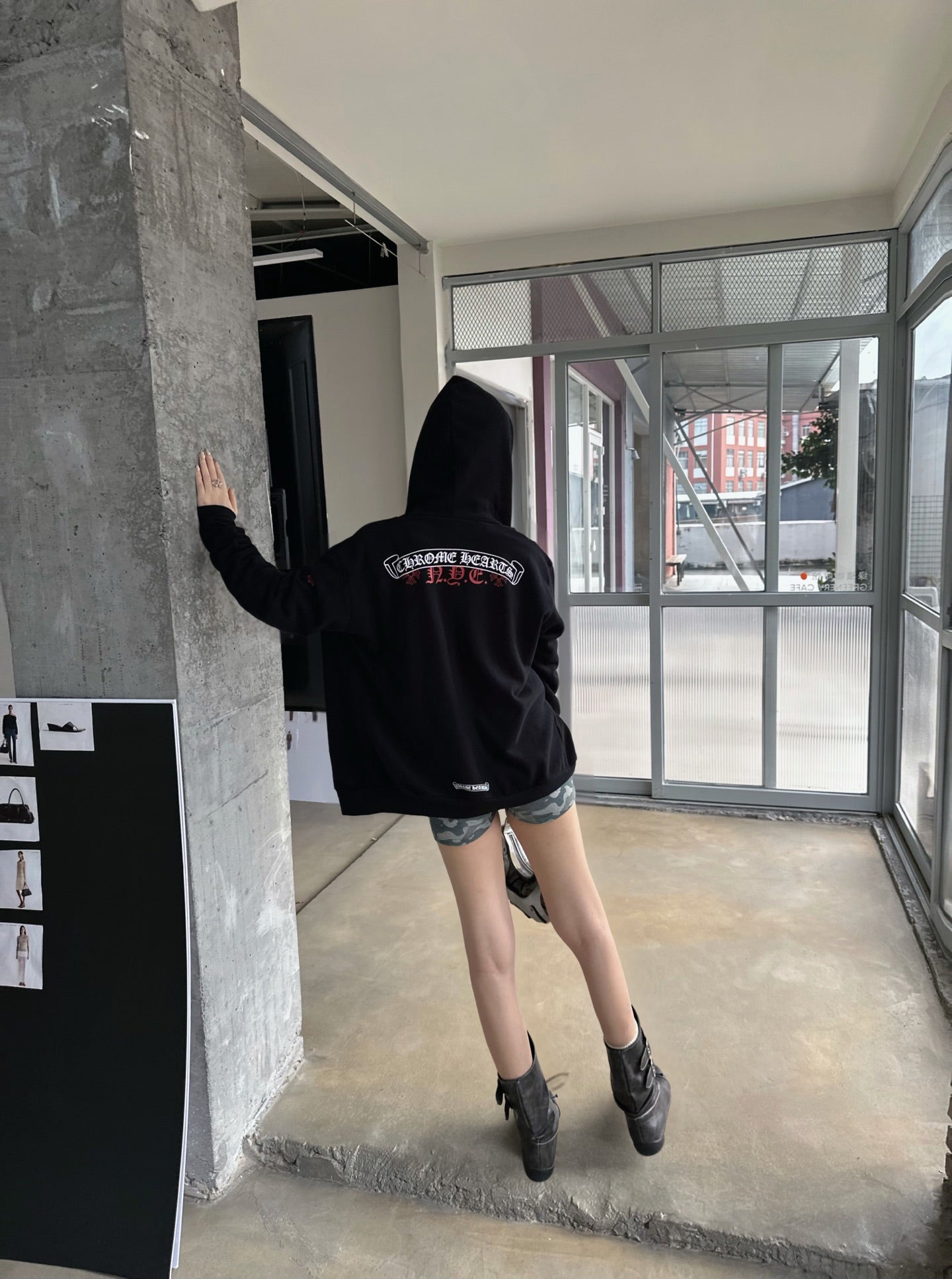 2026 Women's GS Letter Print Zip-Up Coat (DD187)