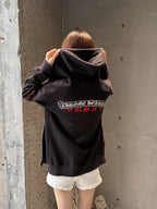 2026 Women's GS Letter Print Zip-Up Coat (DD187)